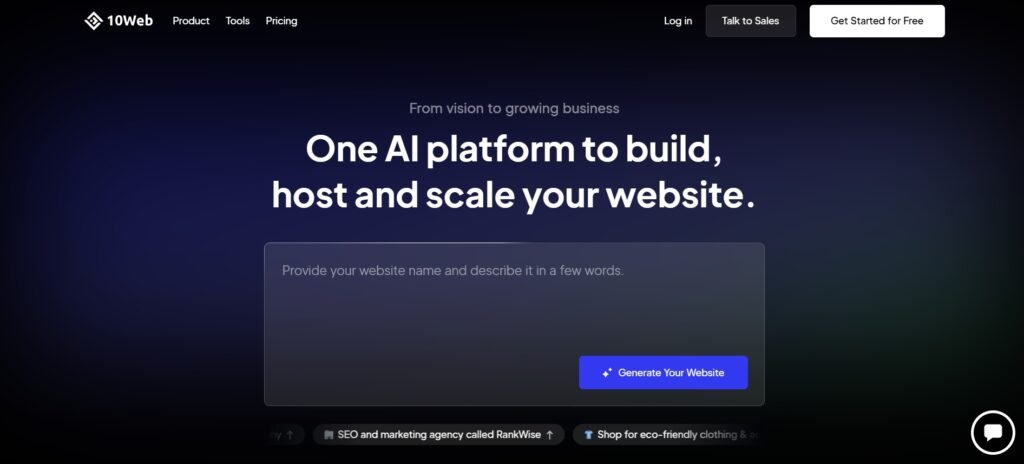 10Web: Revolutionizing Website Creation With AI Technology 1 10web 1
