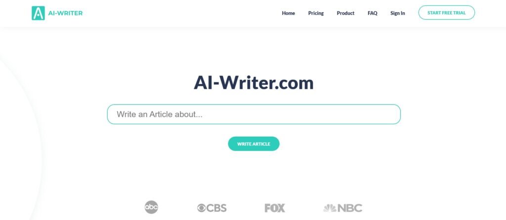 AI-Writer: AI Writing Assistant for Academia and Marketing 1 AI Writer 1
