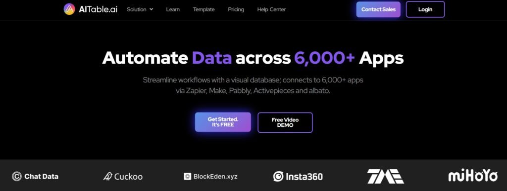 AITable: The Ultimate AI-Powered Data Organization Solution 1 AITable ai