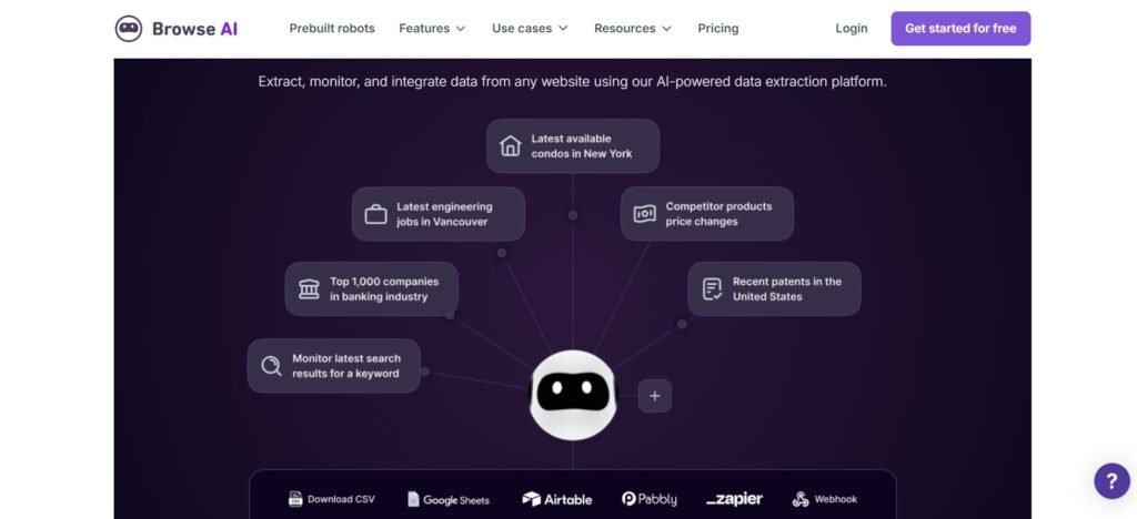 Browse AI: The No-Code Solution for Website Data Extraction and Monitoring 1 Browse AI 1
