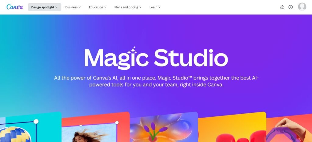 Canva Magic Studio: Unleashing Creative Potential with AI-Powered Design Tools 1 Canva Magic Studio 1