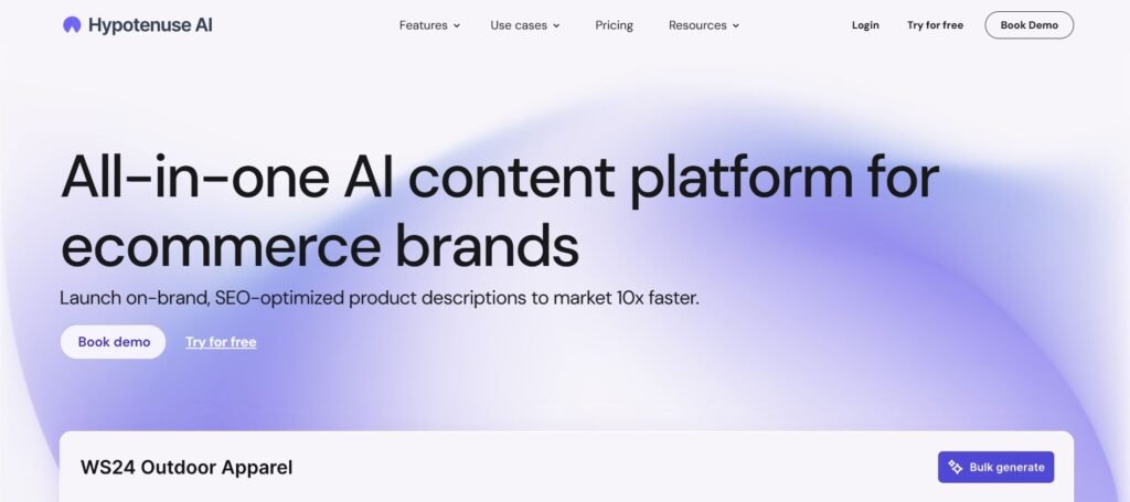 Hypotenuse AI: Revolutionizing E-commerce Content Creation with AI 1 Hypotenuse AI 1