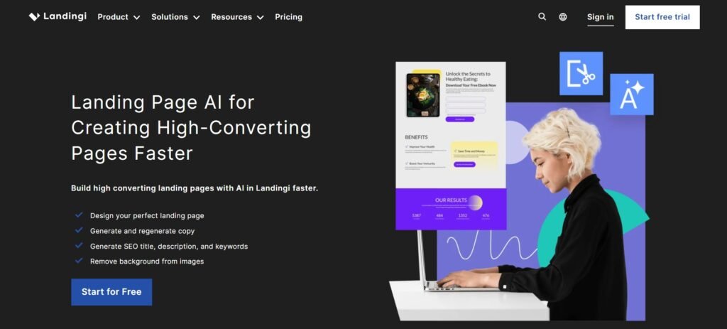 Landingi: Landing Page Creation with AI 1 Landingi 1