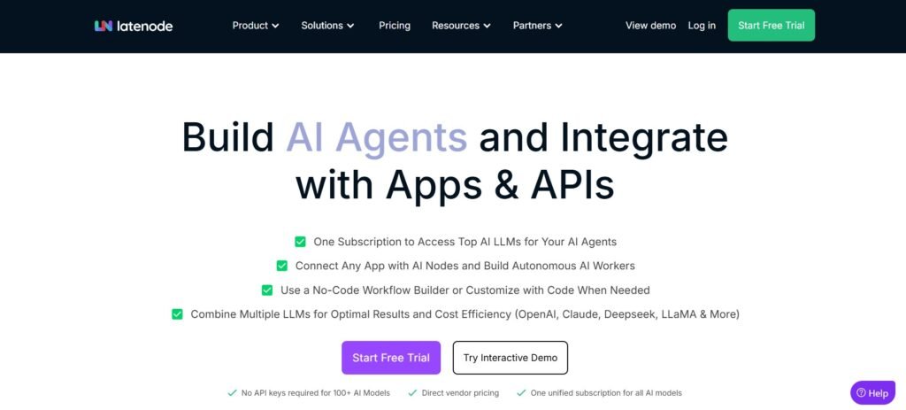 Latenode: The Smart Low-Code Automation Platform for AI Enthusiasts 1 Latenode 1