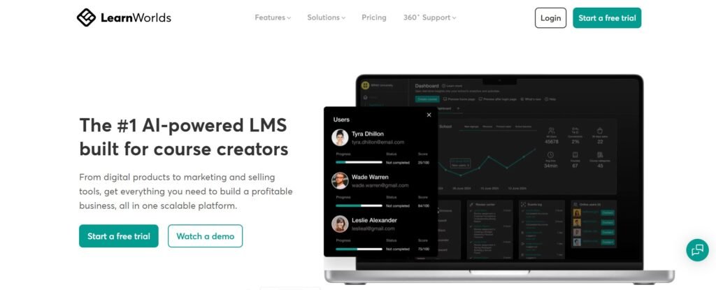 LearnWorlds: The AI-Powered LMS Revolutionizing Online Course Creation 1 LearnWorlds 1
