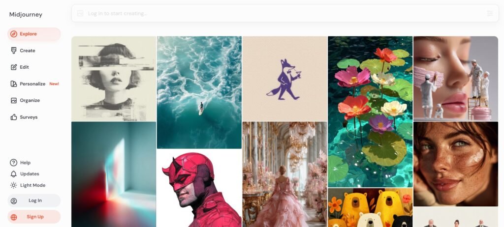 Midjourney: AI-powered Image Generation Creative Tool 1 Midjourney 1