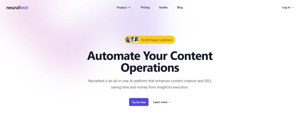 NeuralText: The All-in-One AI Platform for Content Creation and SEO 1 NeuralText 1