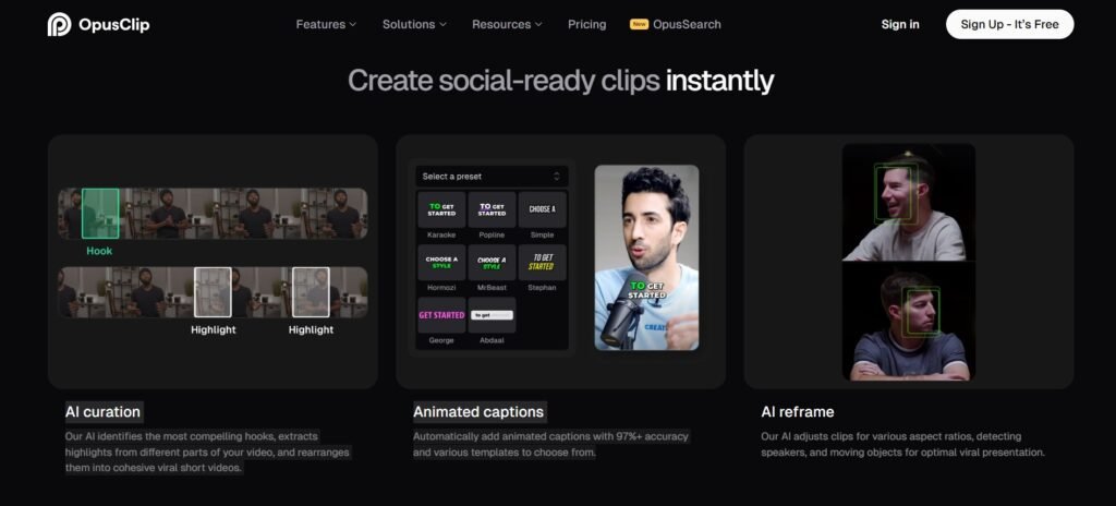 OpusClip: Transforming Long Videos into Viral Shorts with AI Technology 1 Opus Clip 1