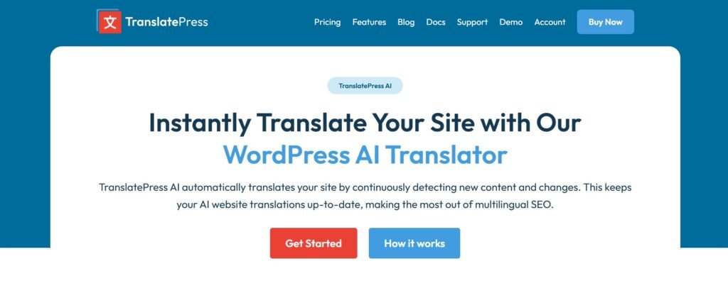 TranslatePress AI: Transform Your WordPress Site Into a Global Platform 1 TranslatePress AI 1