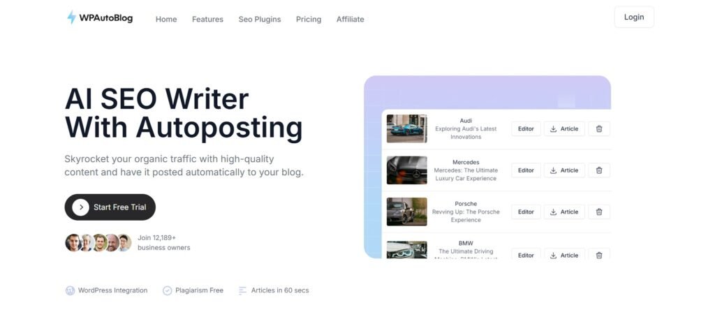 WPAutoBlog: Content Creation with AI-Powered Autoblogging 1 WPAutoBlog 1