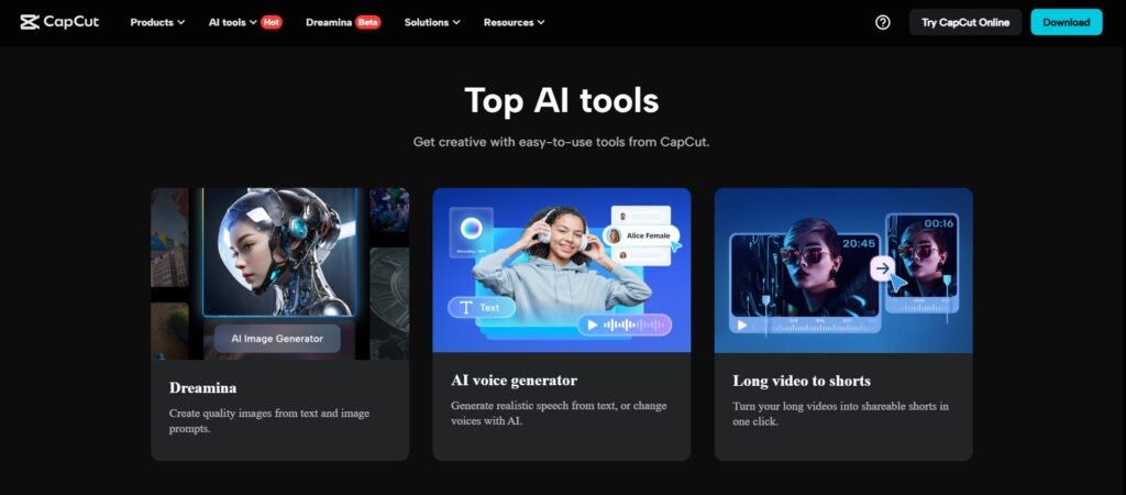 CapCut: The All-in-One AI Video Editor for Effortless Content Creation 1 capcut 1