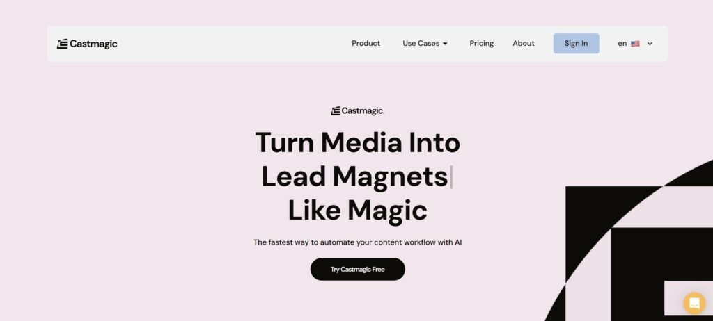 Castmagic: Transforming Media into Content with AI 1 castmagic 1
