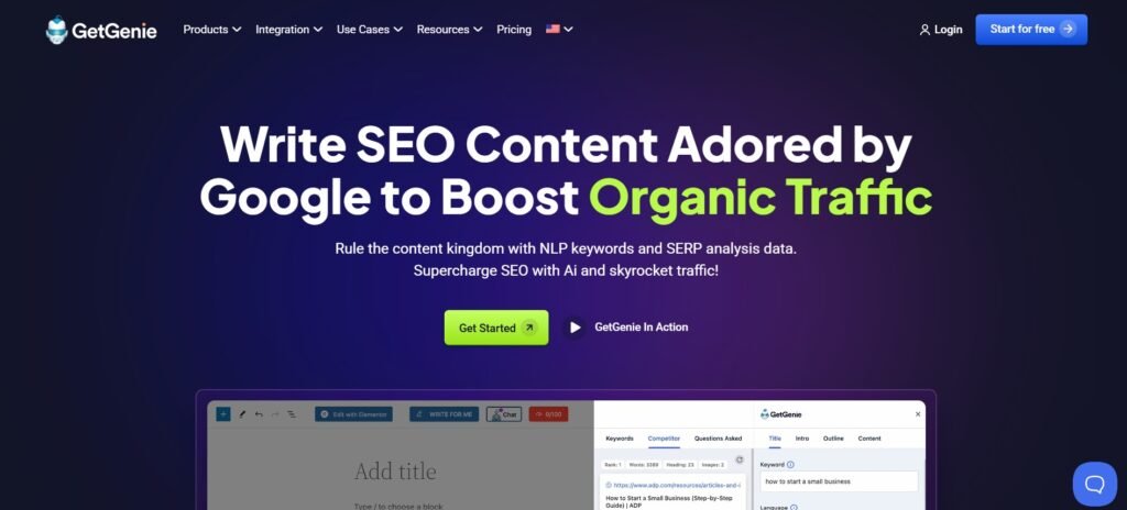 GetGenie AI: The All-in-One SEO and Content Creation Tool 1 getgenie ai 1