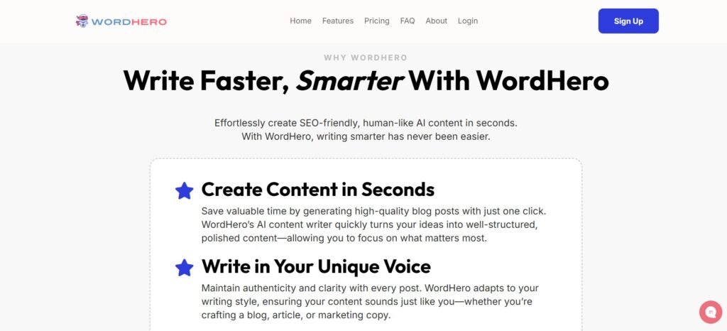 WordHero: AI-powered Writing Tool for Content Creators 1 wordhero ai 1